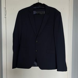 Zara Man navy suit